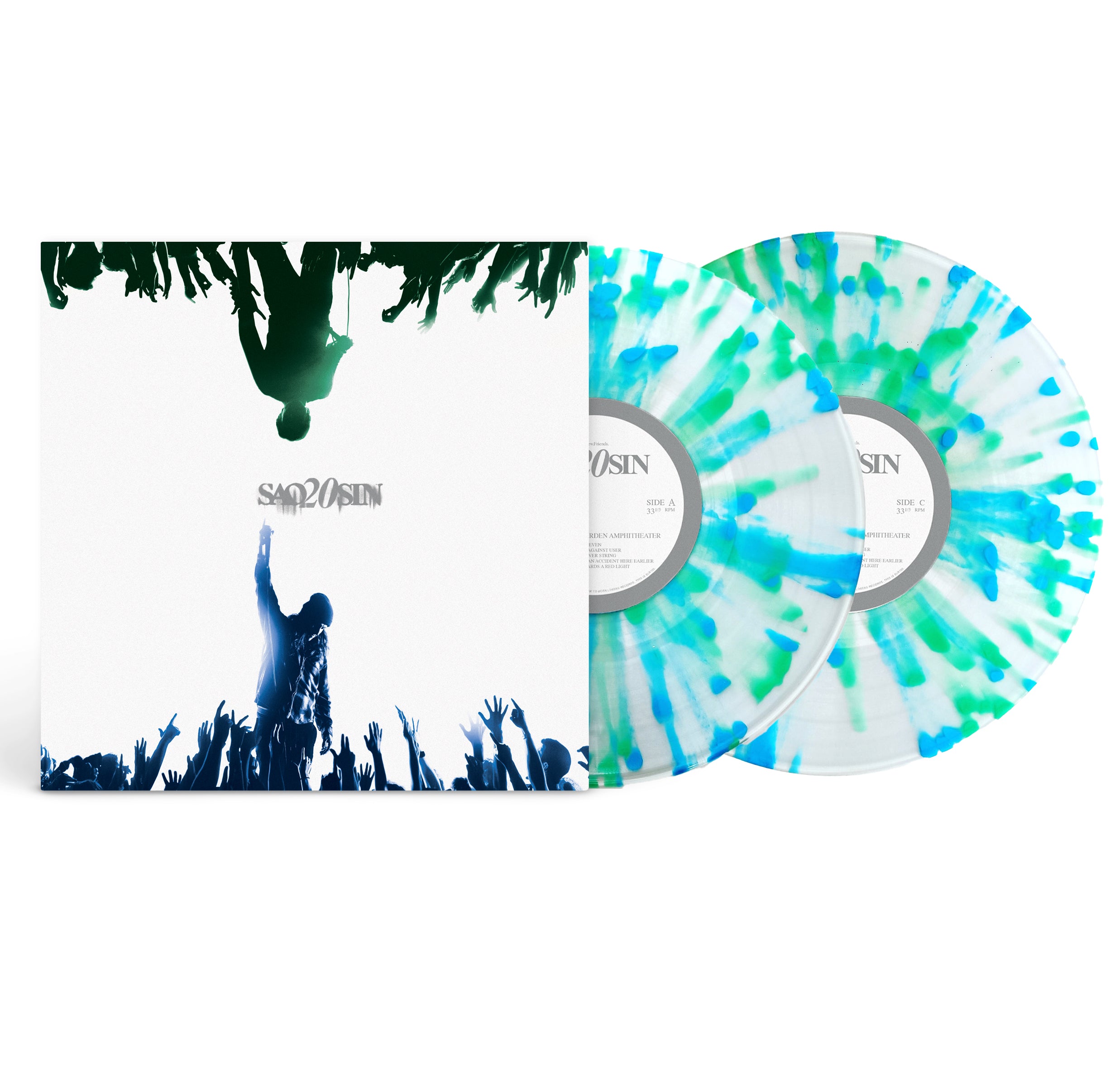Saosin - Live From The Garden Amphitheater Clear w Blue & Green Splatter Vinyl