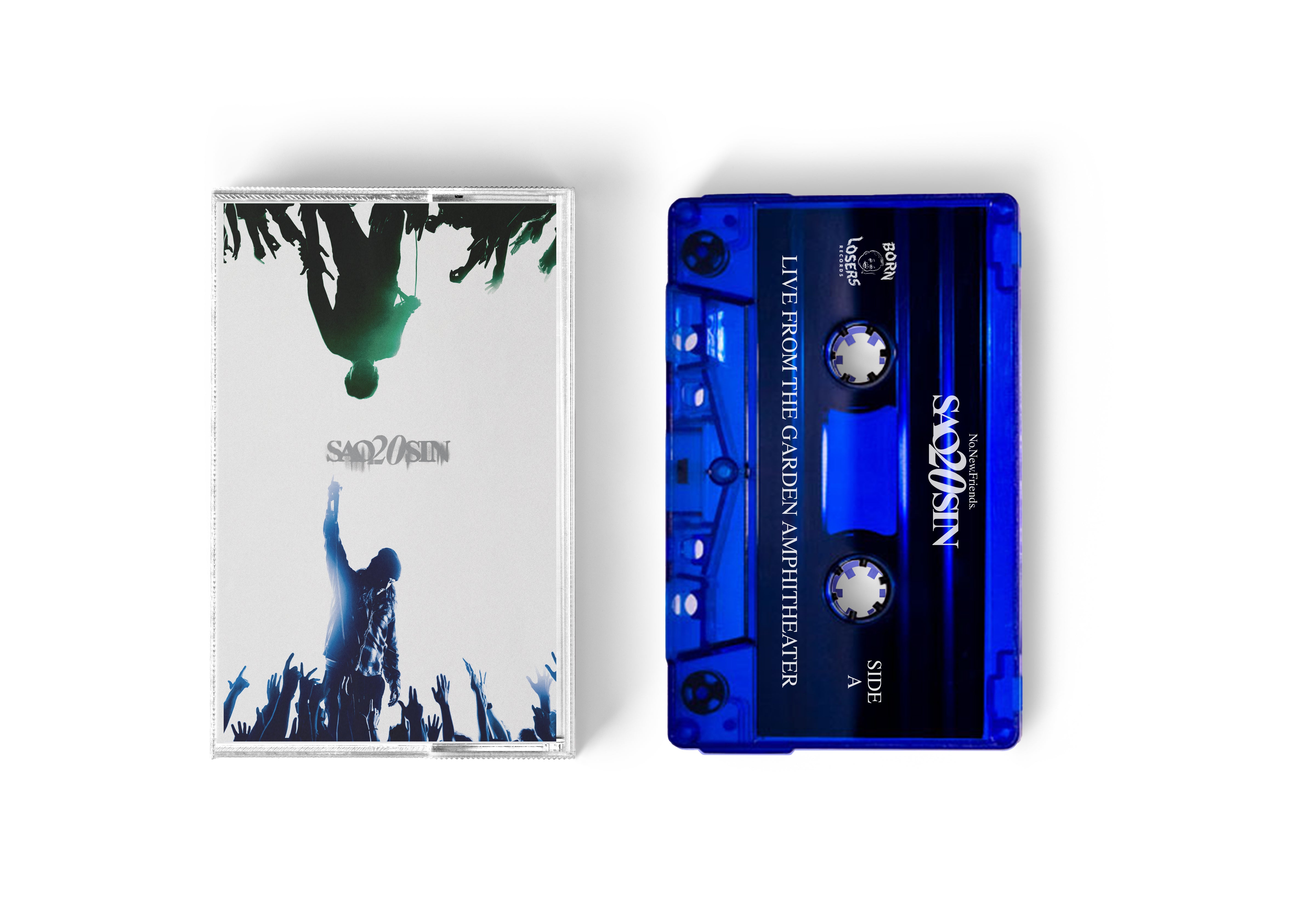 Saosin - Live From The Garden Amphitheater Clear Blue Cassette Tape – Born  Losers Records
