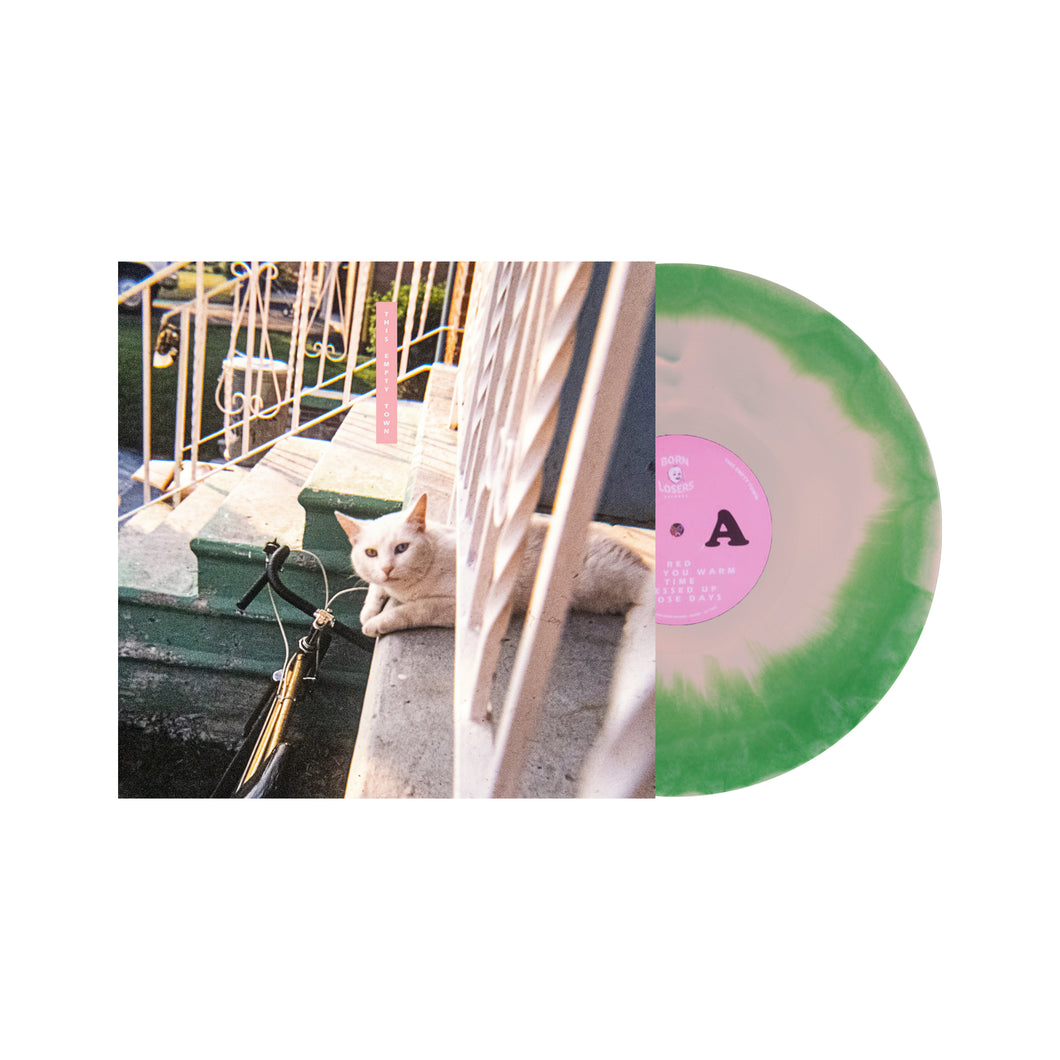 Jaguar Sun - This Empty Town Green w/ Pink Swirl