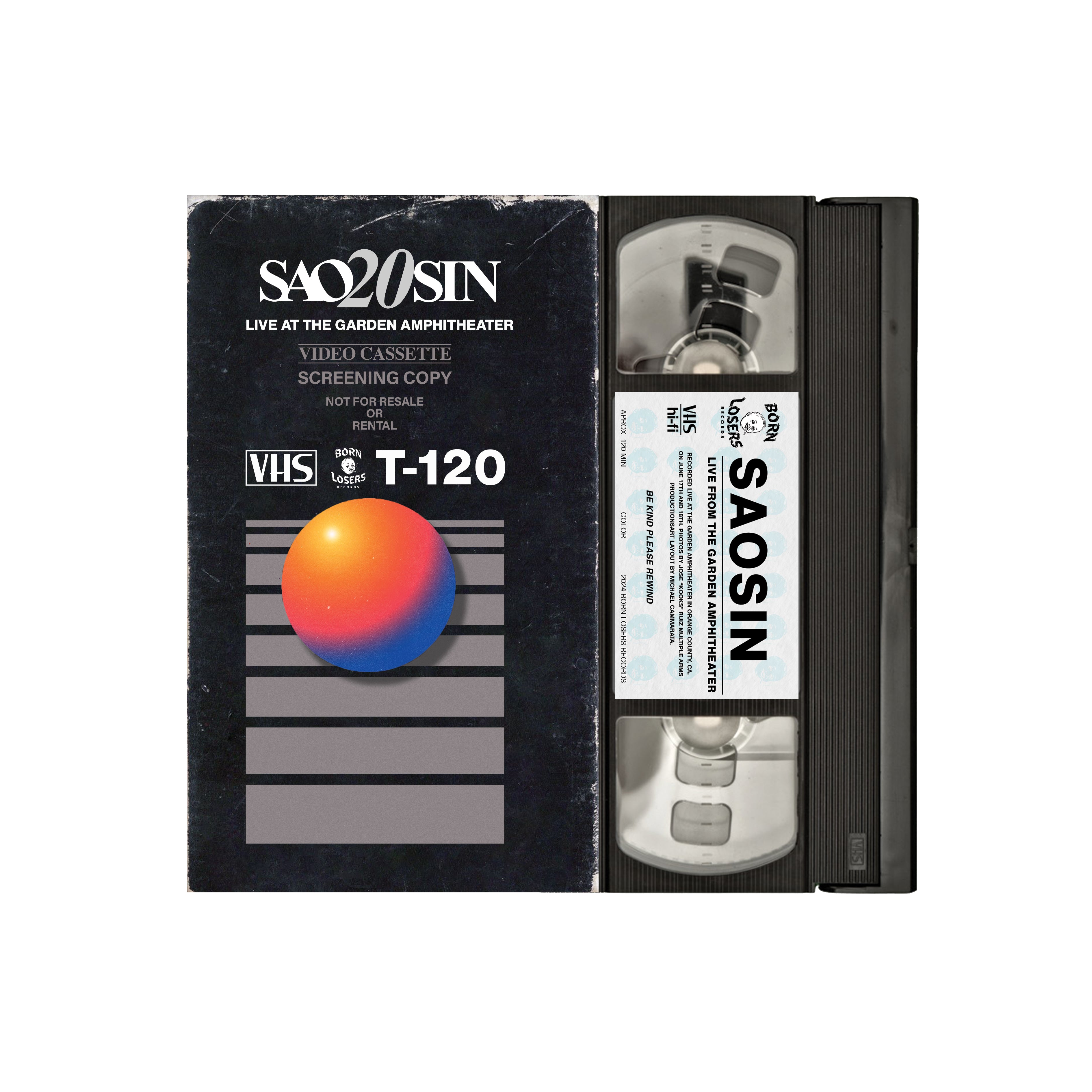 Saosin Live From The Garden Amphitheater VHS – Born Losers Records