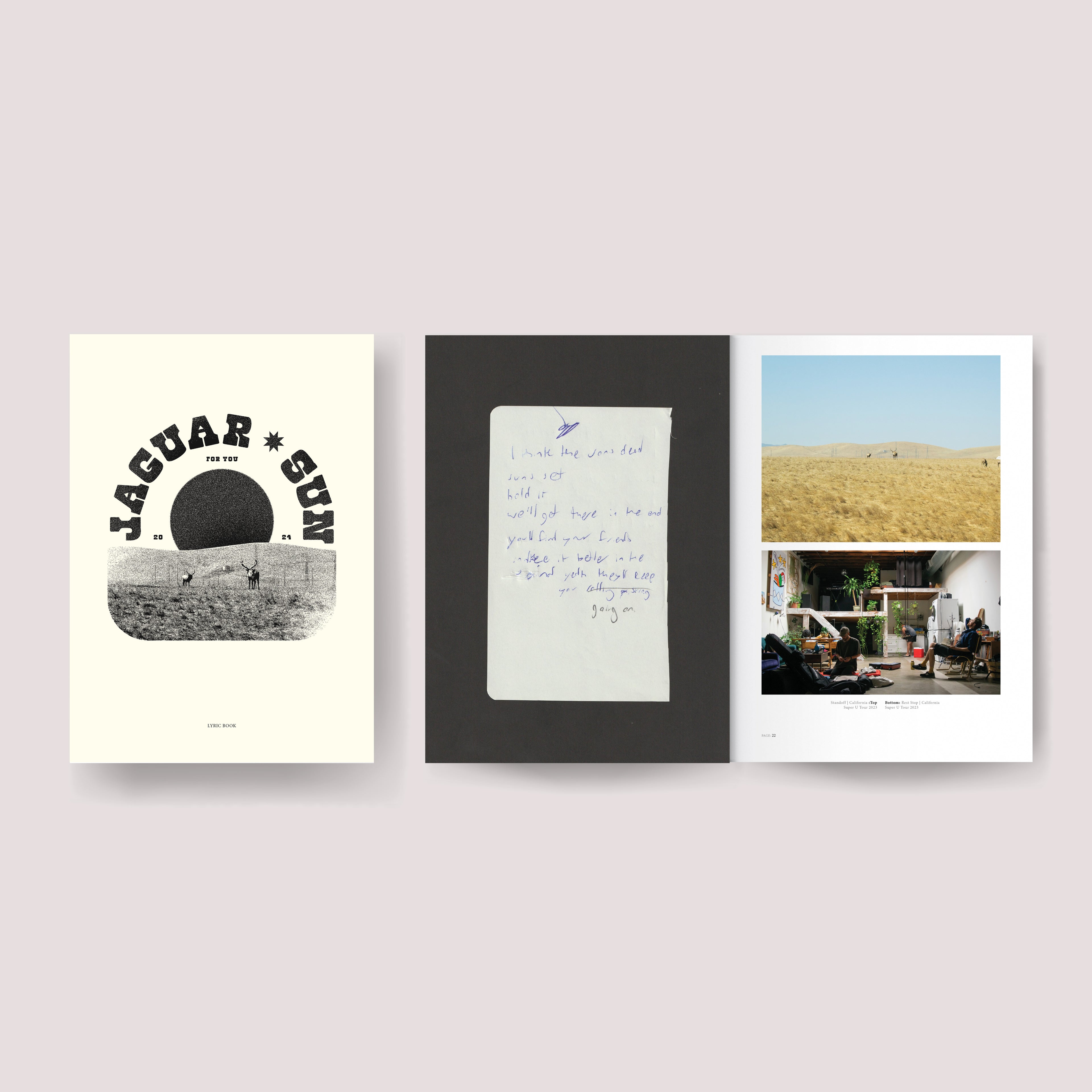 Jaguar Sun - For You Lyric / Photo Book