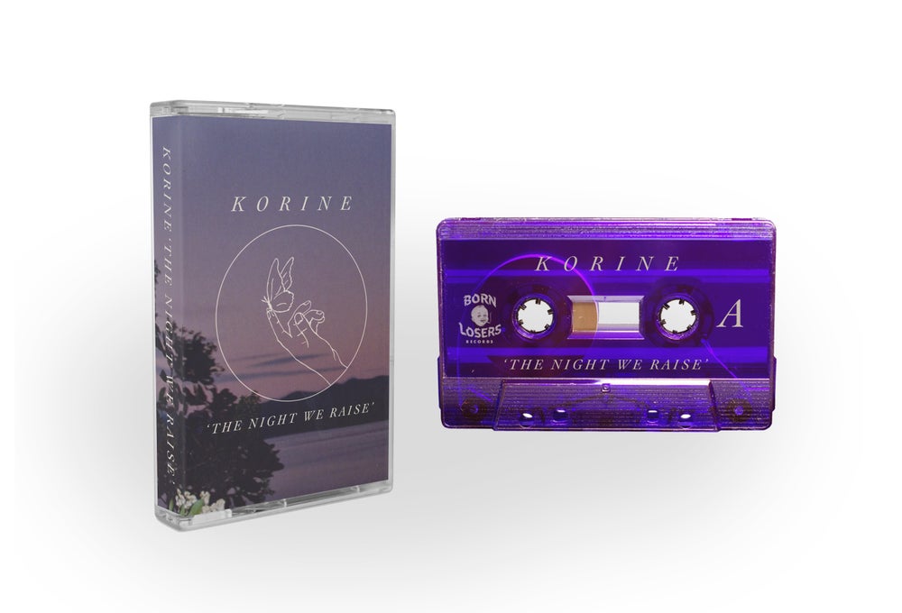 Korine - 'The Night We Raise' Transparent Purple Cassette
