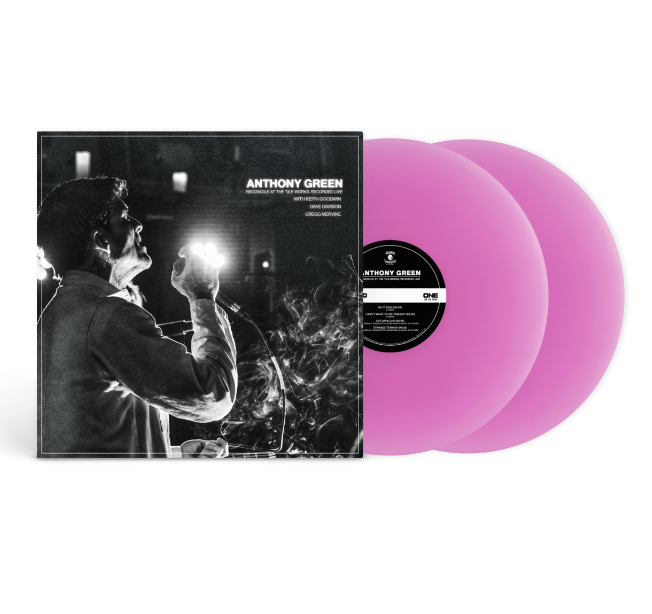 **PRE ORDER** Anthony Green - Reconcile At The Tile Works, Recorded Live Violet Vinyl