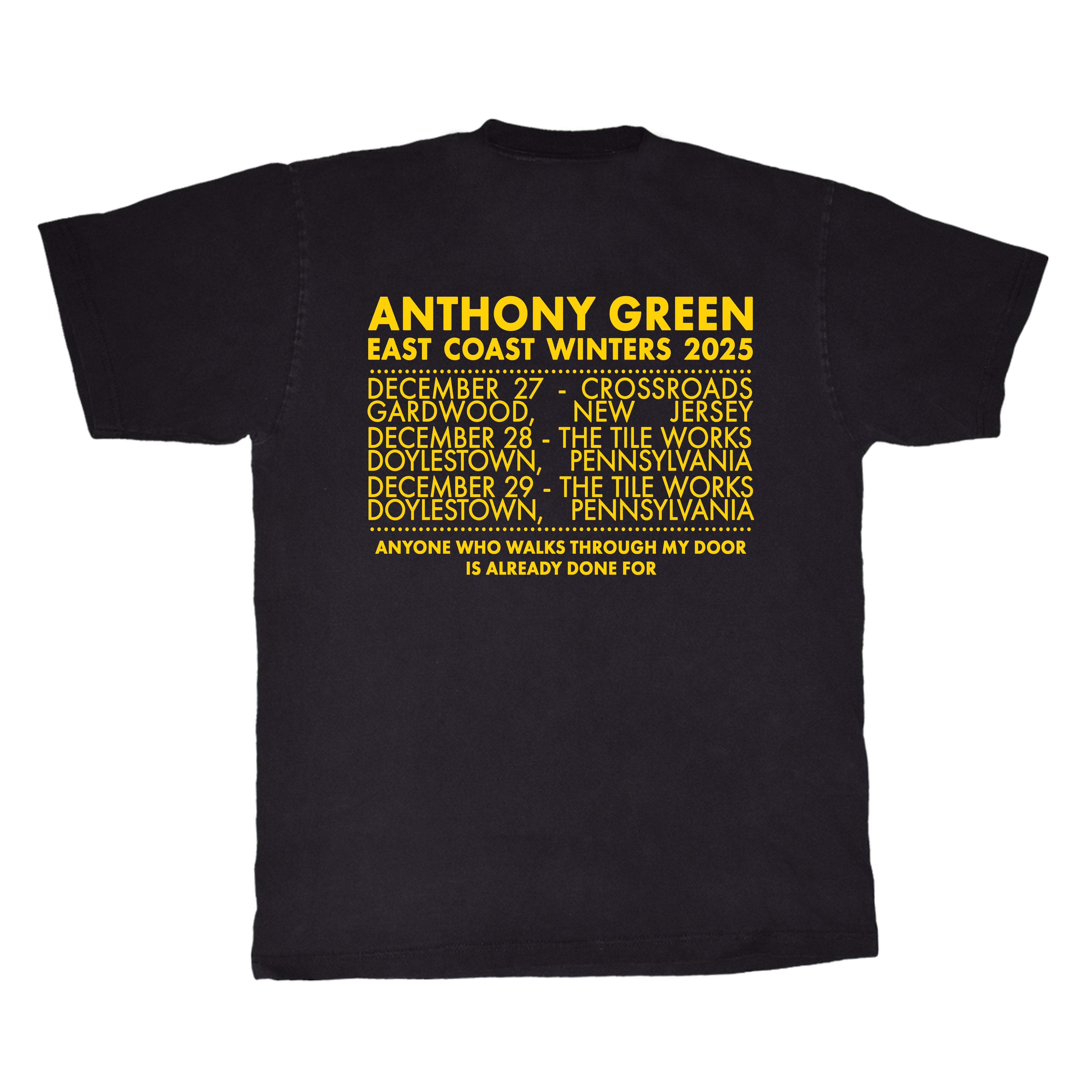 **PRE ORDER** Anthony Green East Coast Winters T Shirt