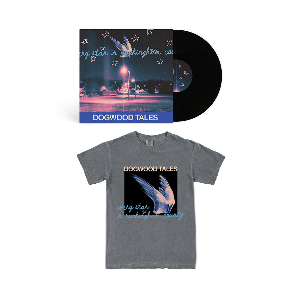 *PRE ORDER* Dogwood Tales - Every Star In Rockingham County Black Vinyl / T Shirt Bundle