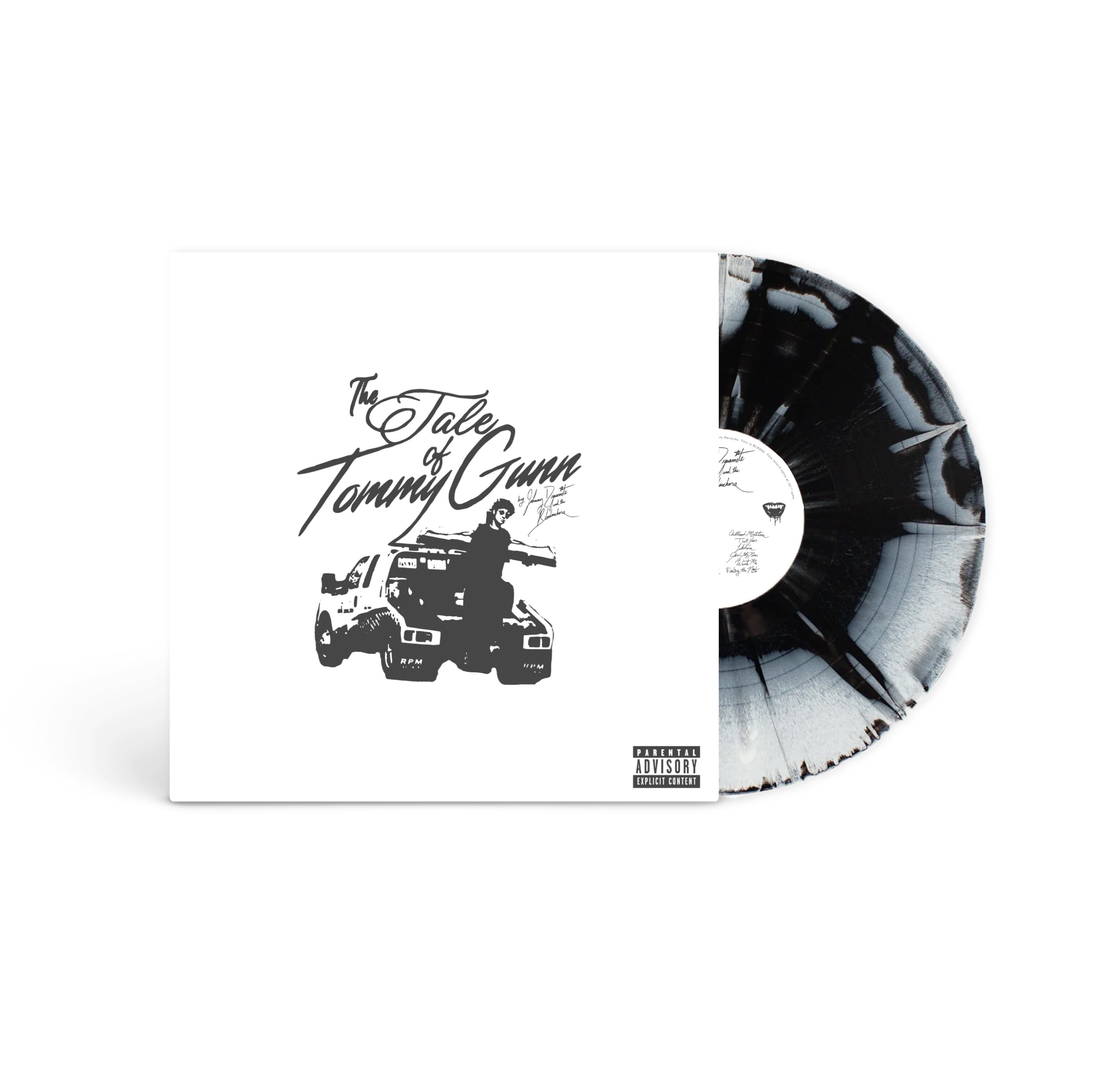 Johnny Dynamite & The Bloodsuckers - The Tale of Tommy Gunn Black & White Vinyl