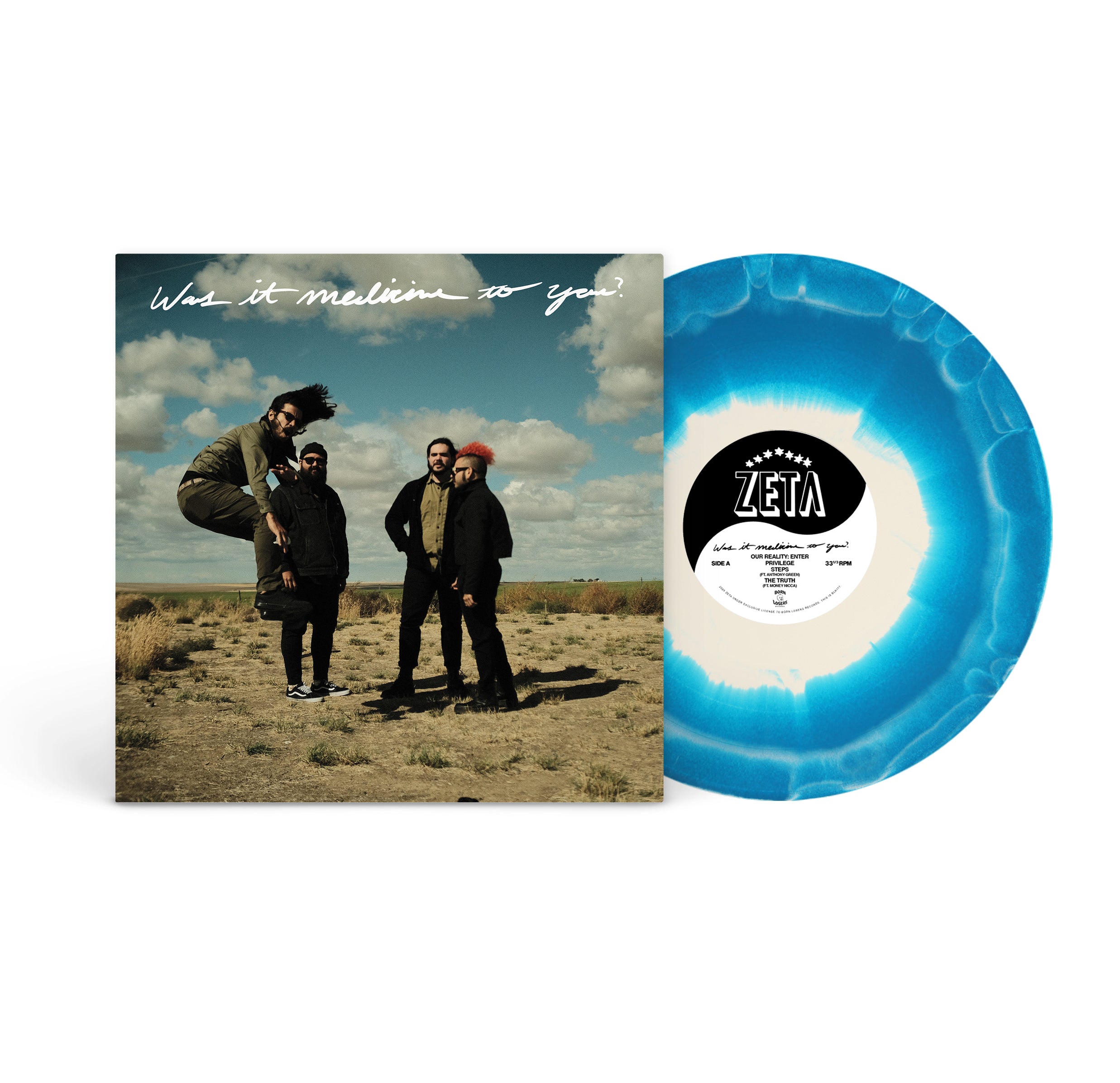 Zeta - Was It Medicine To You? Aqua Blue w/ White Swirl Vinyl