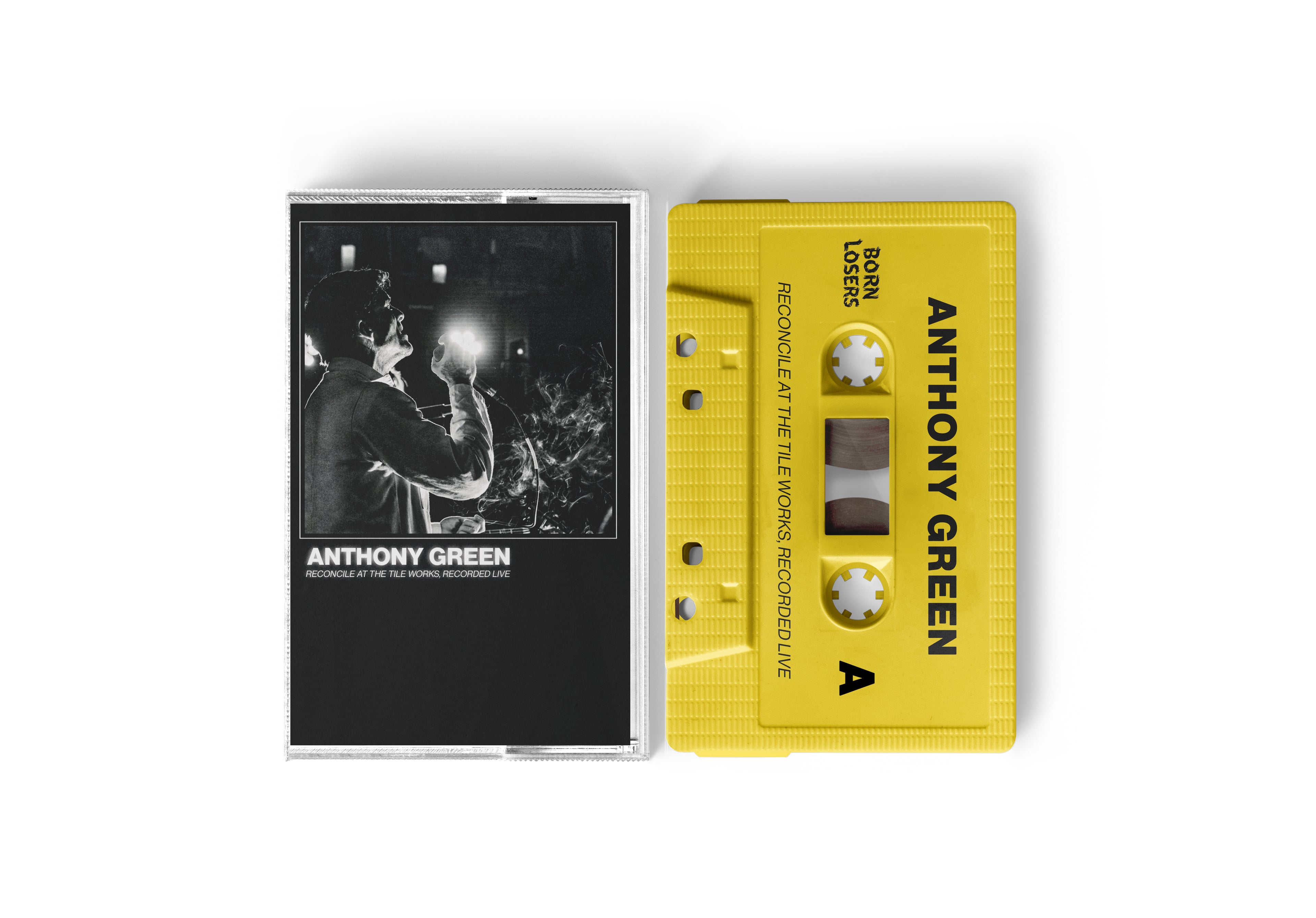**PRE ORDER** Anthony Green - Reconcile At The Tile Works, Recorded Live Cassette Tape