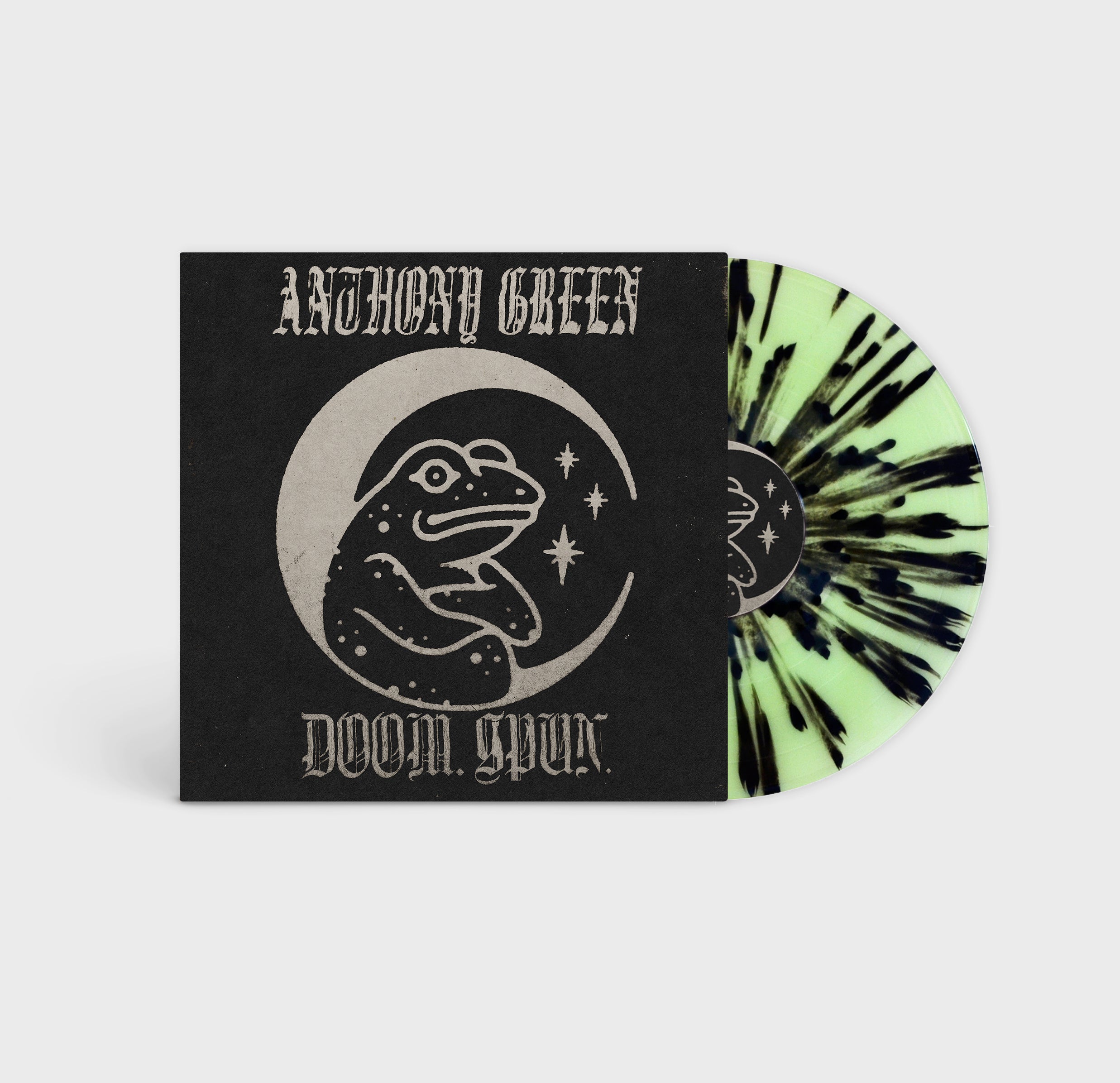 Anthony Green - Doom. Spun. Clear Green w/ Black Splatter Vinyl