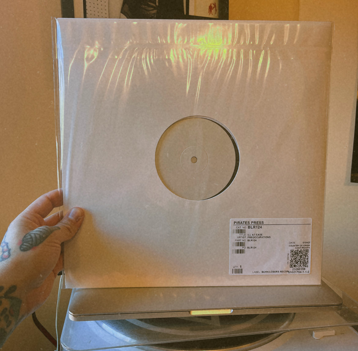 Preoccupations - Ill At Ease Test Press