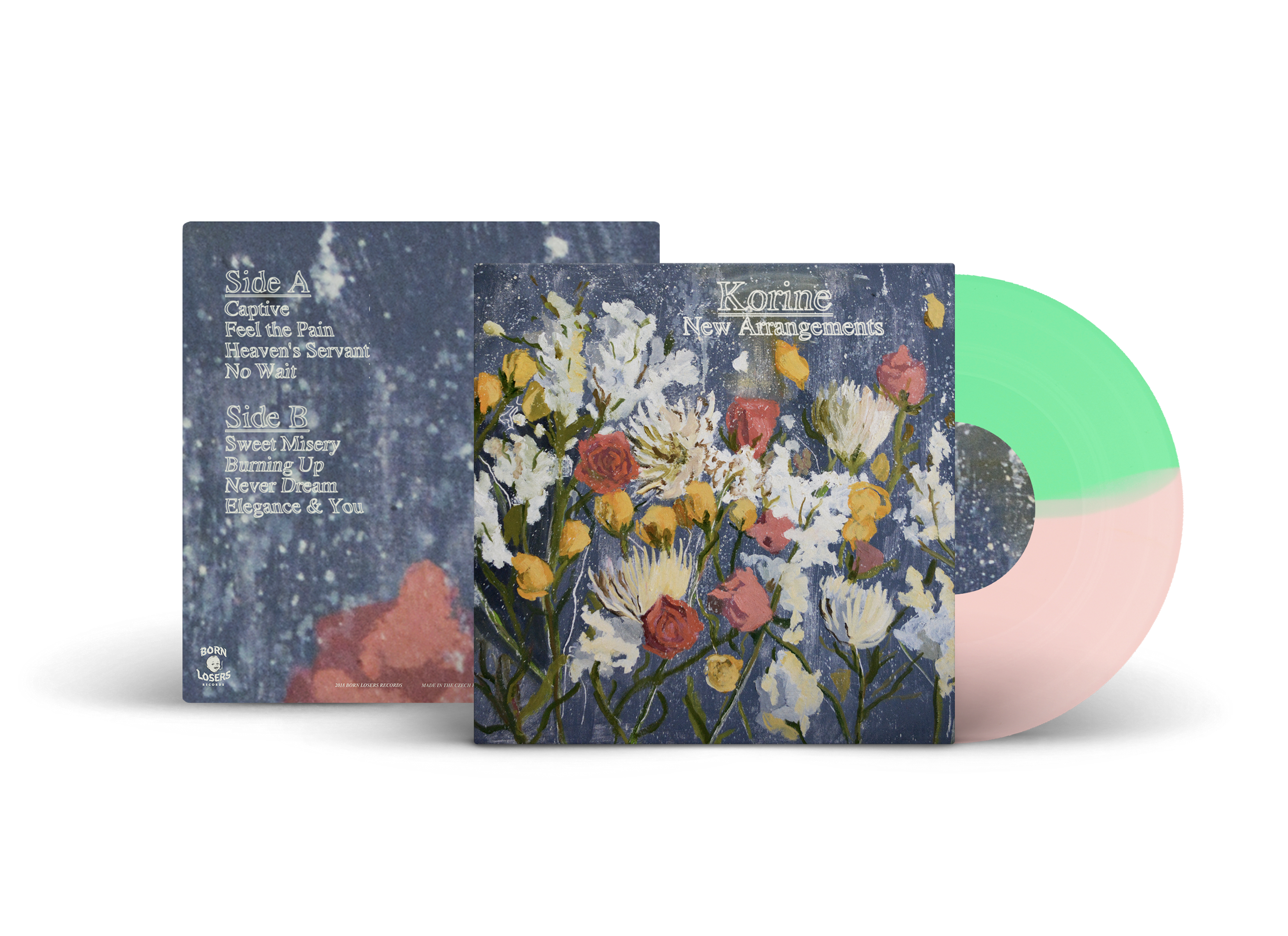 Korine - New Arrangements Green & Pink Vinyl (Alternative Artwork)