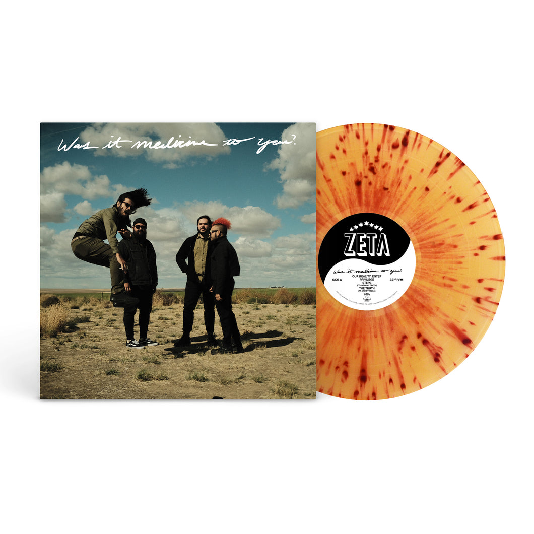 **PRE ORDER** Zeta - Was It Medicine To You? Transparent Tan w/ Oxblood Splatter Vinyl