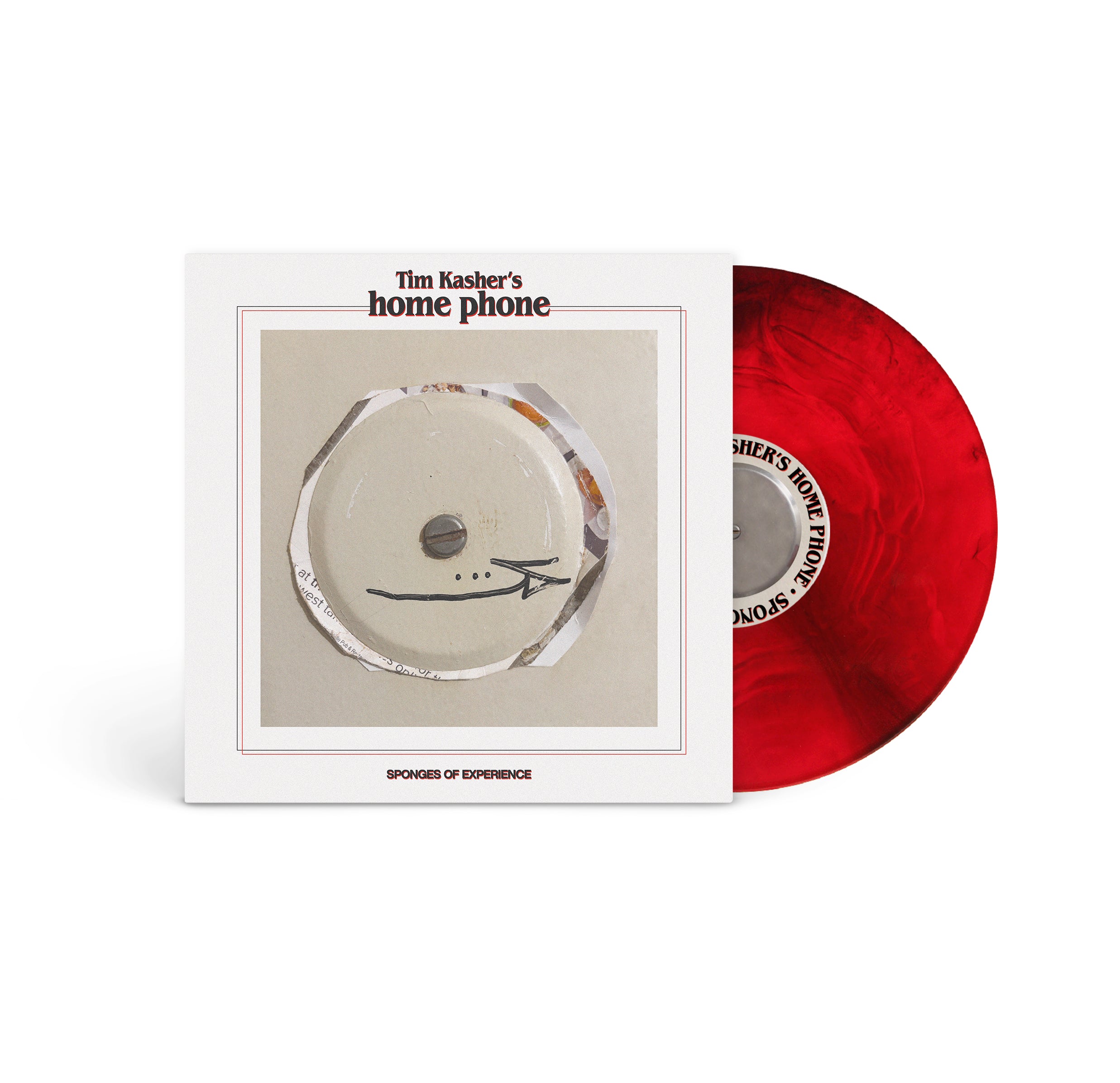 **PRE ORDER** Tim Kasher's home phone - Sponges of Experience Red Galaxy Vinyl