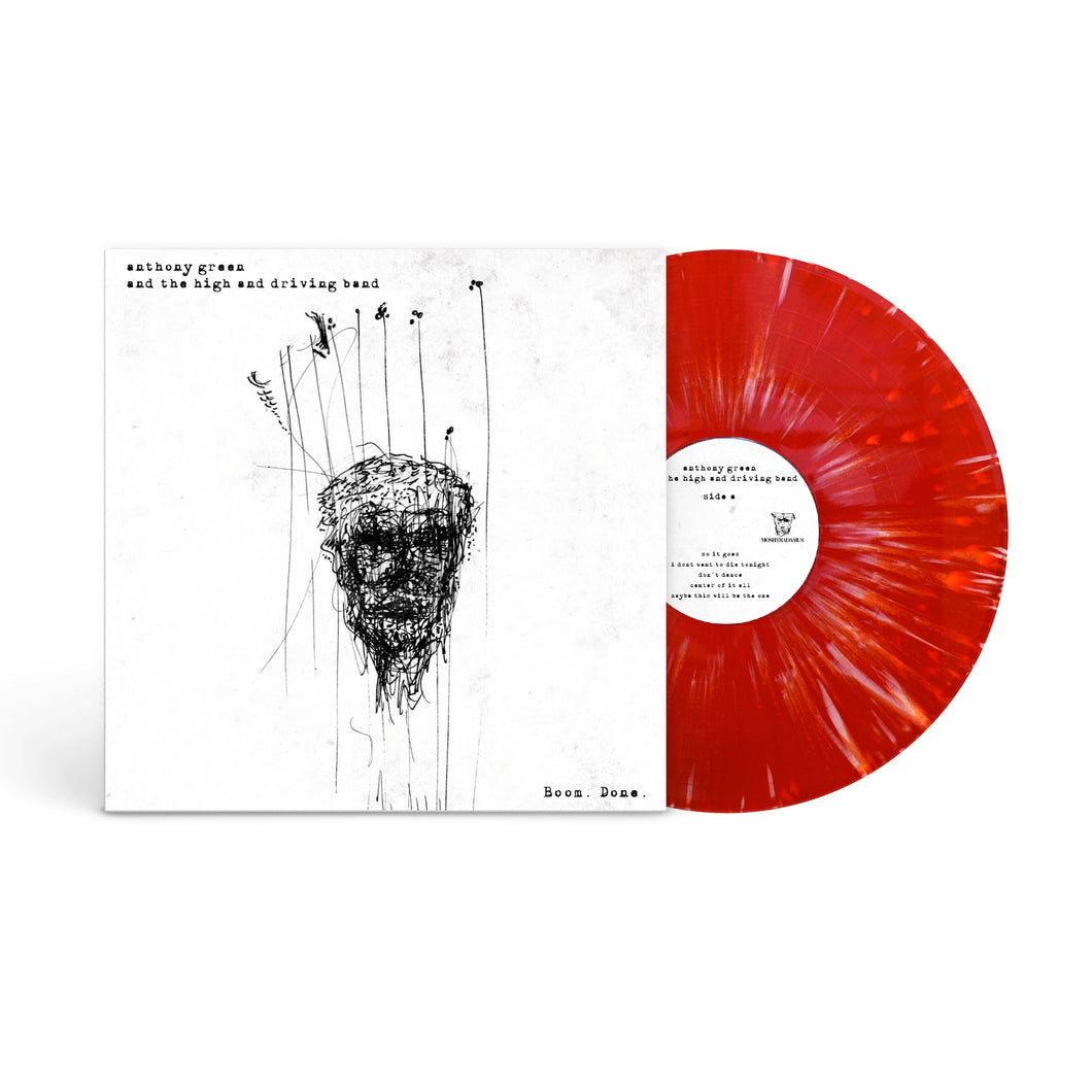 **PRE ORDER** Anthony Green - Boom. Done. Clear Red w/ White Splatter