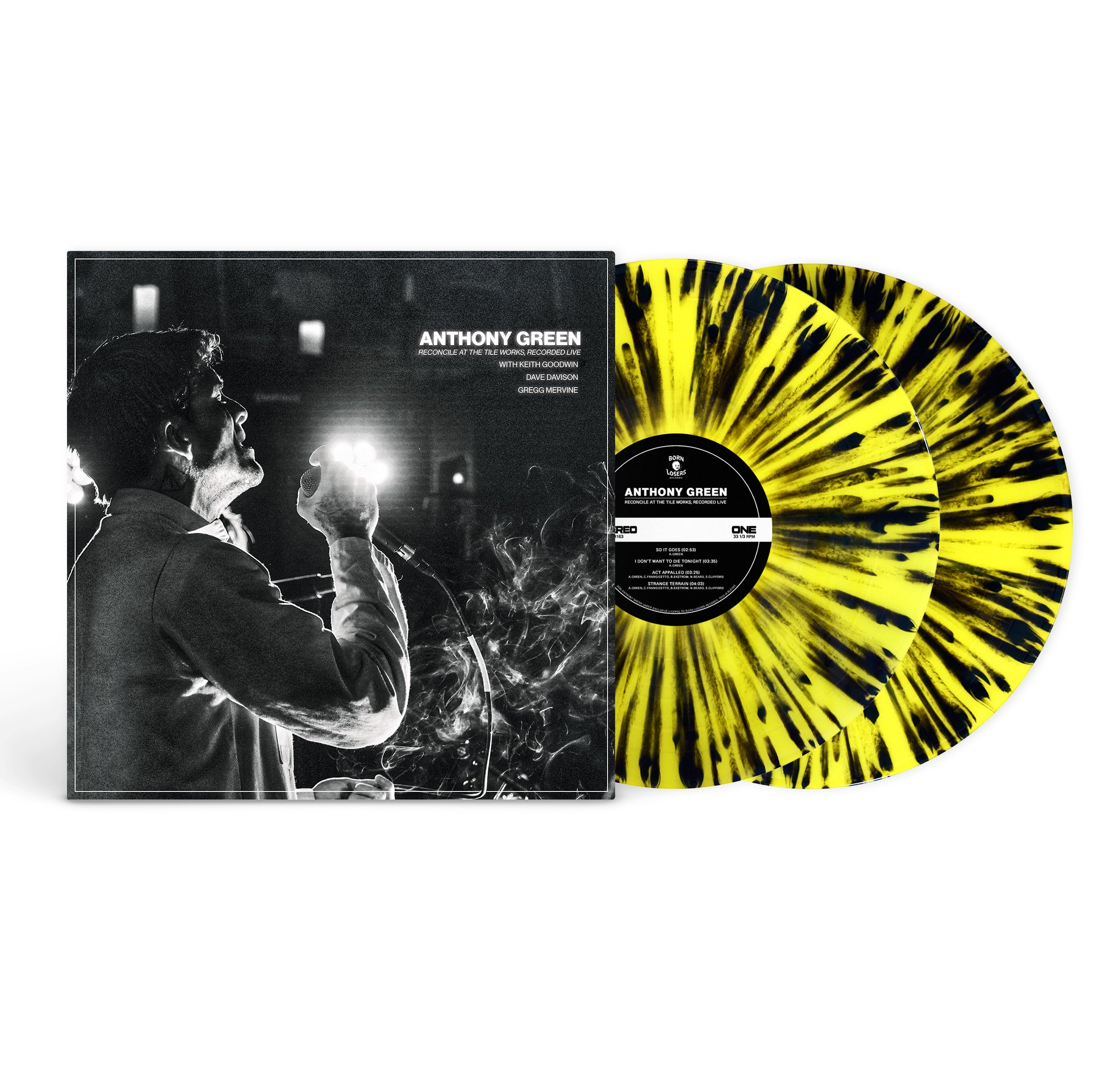 **PRE ORDER** Anthony Green - Reconcile At The Tile Works, Recorded Live Splatter Double LP