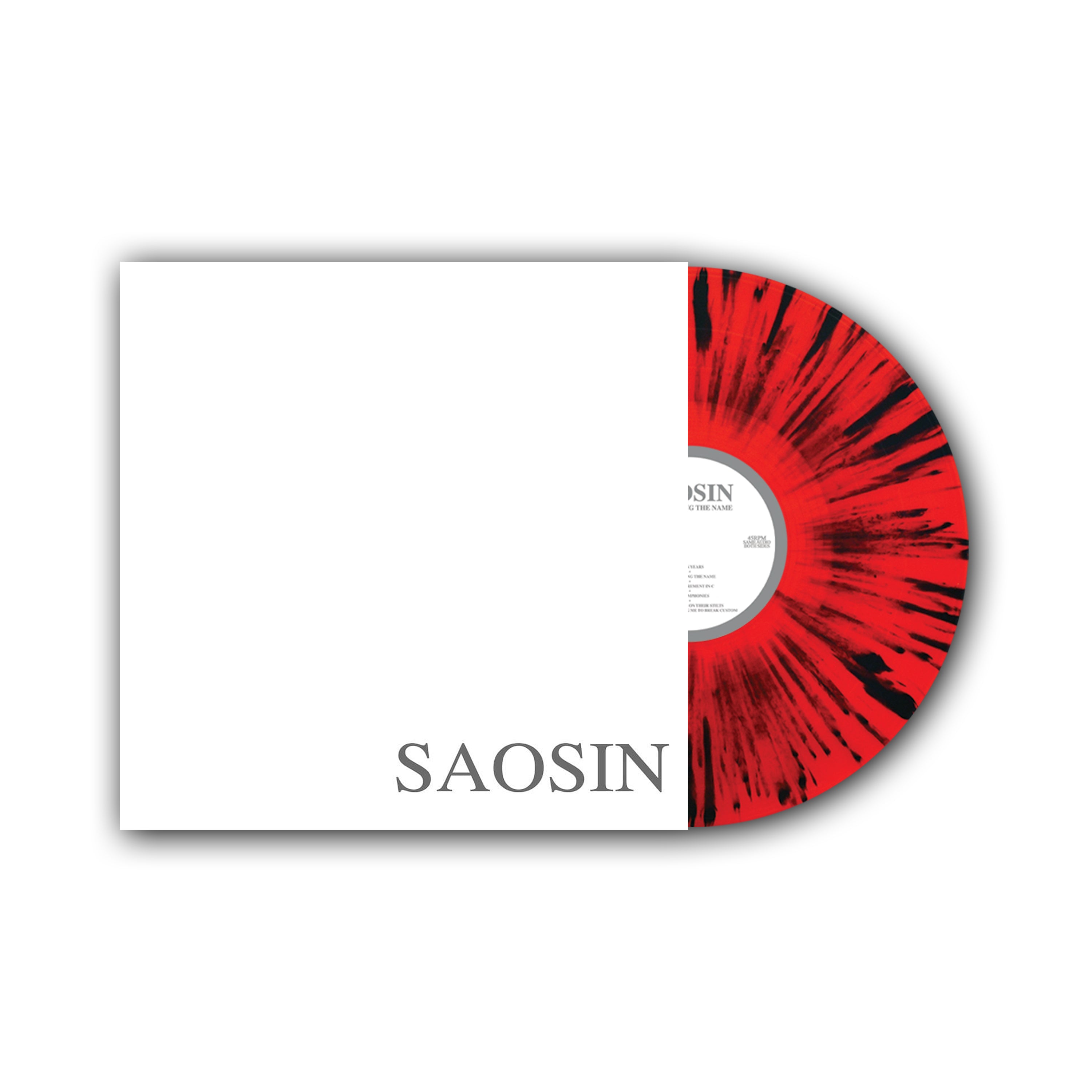 **PRE ORDER** Saosin - Translating The Name Clear Red w/ Black Splatter Vinyl