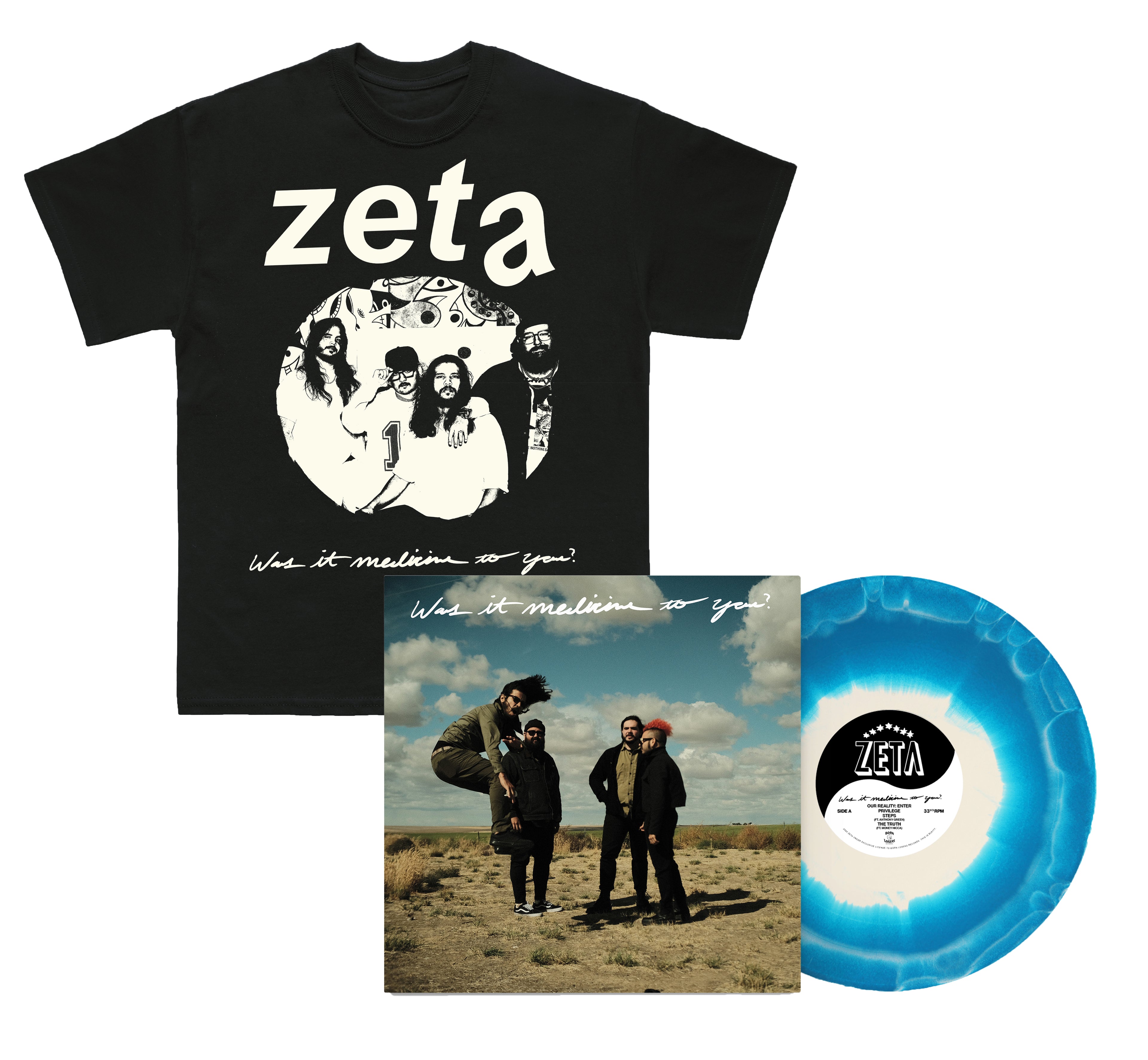 Zeta - Was It Medicine To You? T Shirt / Vinyl Bundle