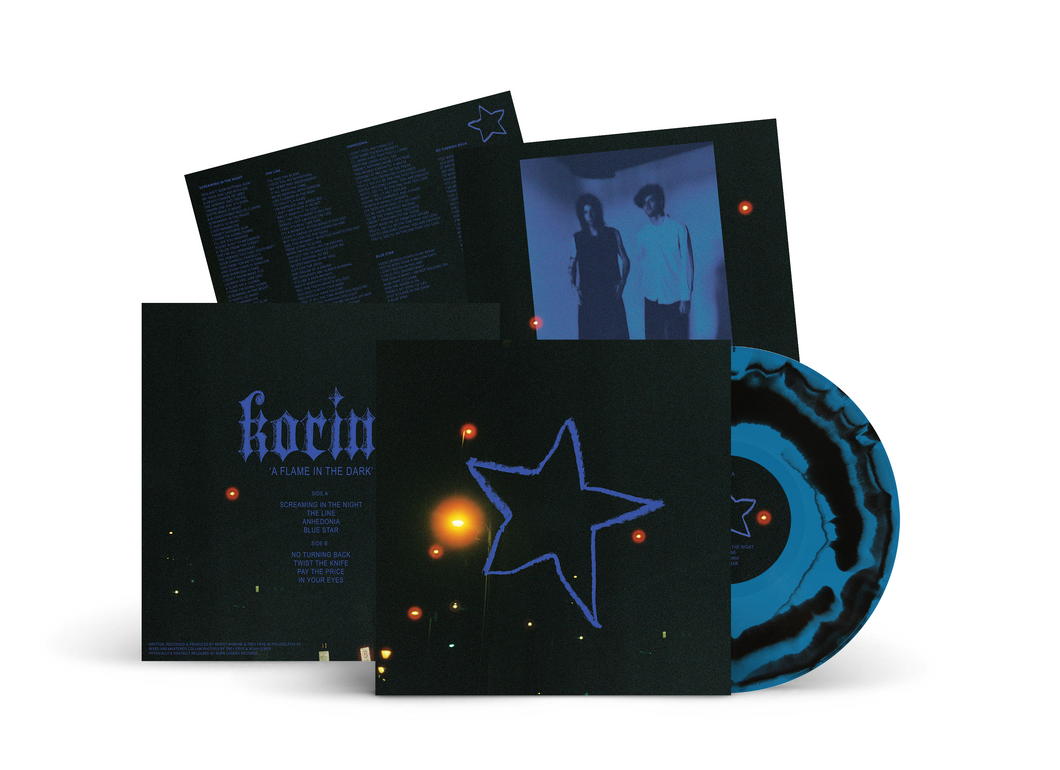 **PRE ORDER** Korine - A Flame In The Dark Black / Blue Swirl