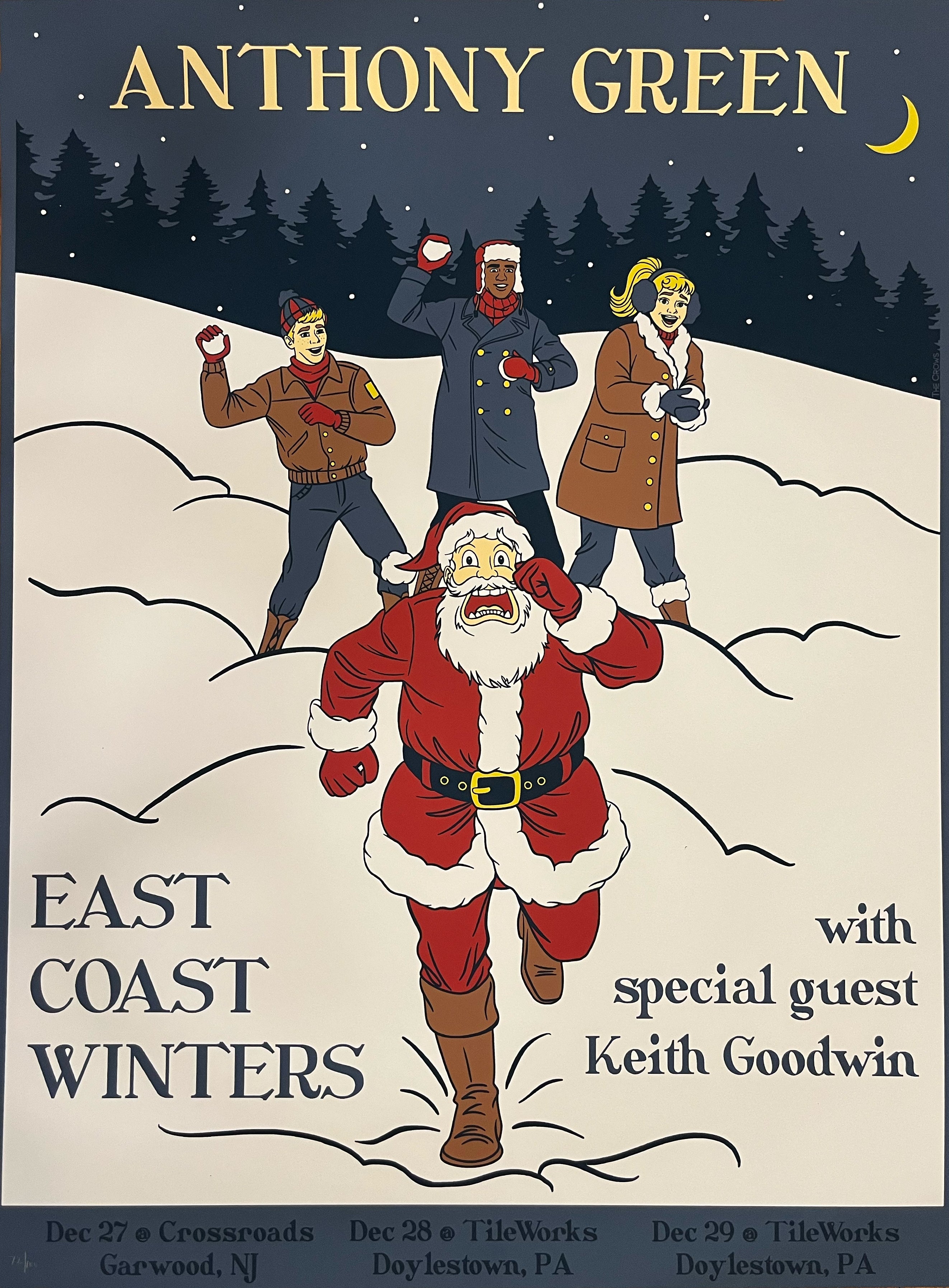 **PRE ORDER** Anthony Green Official East Coast Winters Tour Poster