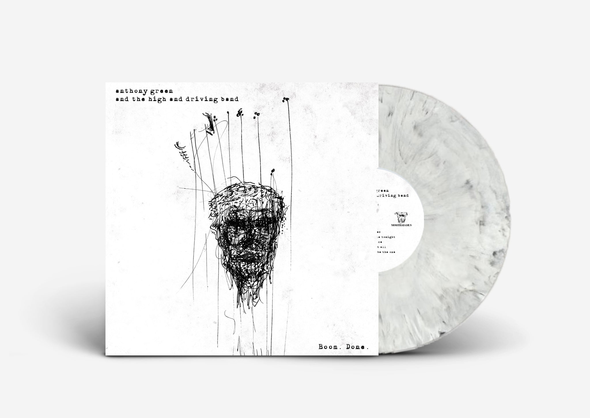 Anthony Green -Boom. Done. White/Black Marble Vinyl – Born Losers Records