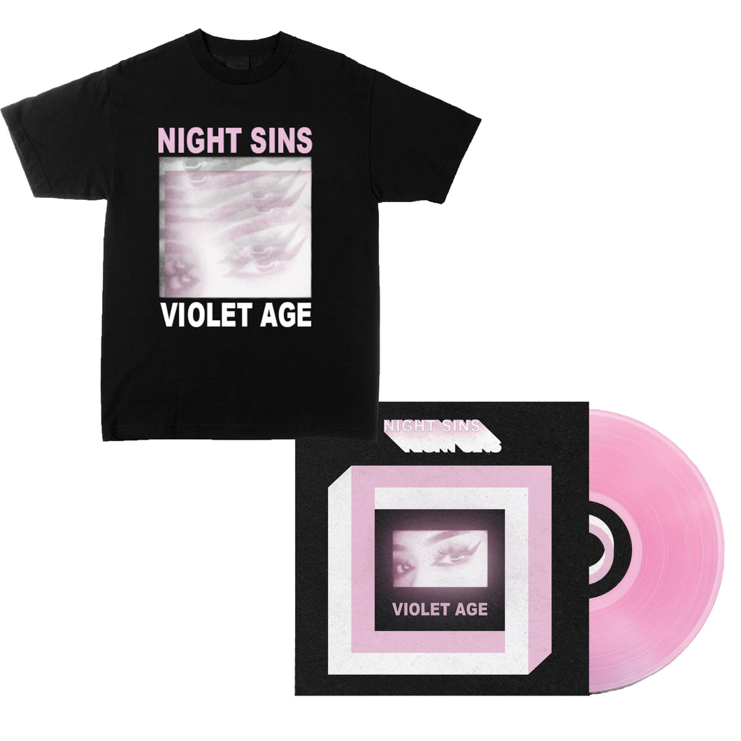 Night Sins - 'Violet Age' LP/Shirt Bundle