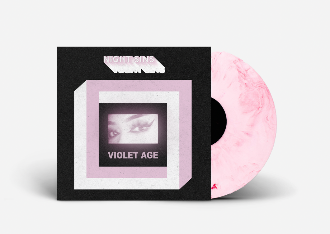 Night Sins - 'Violet Age' White/Pink Swirl Vinyl