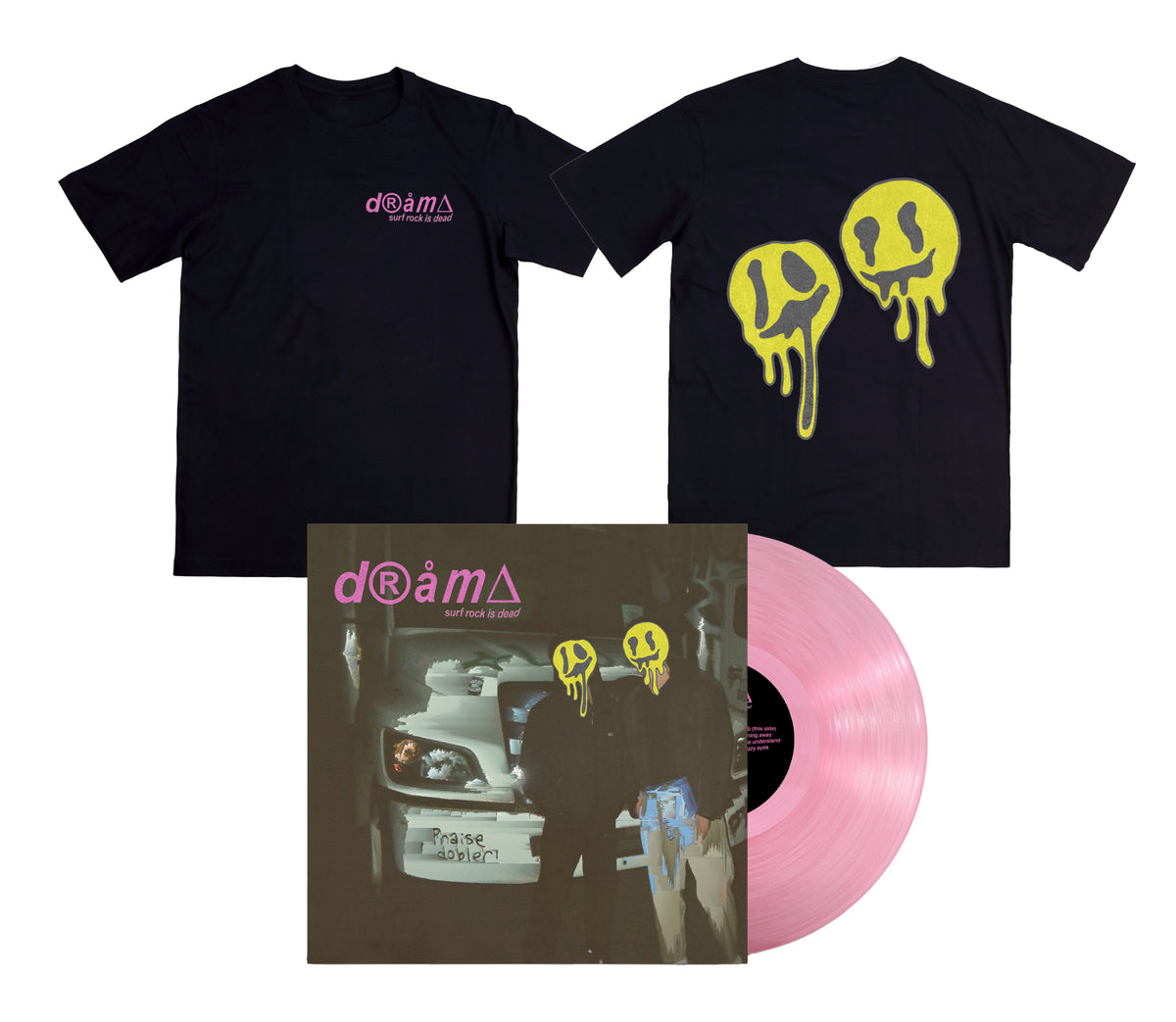 Surf Rock Is Dead 'drama' Vinyl and T Shirt Bundle – Born Losers Records