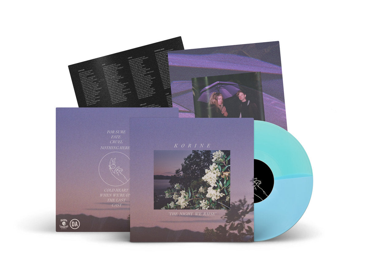 Korine - 'The Night We Raise' Baby Blue / Transparent Blue Half and Half Vinyl